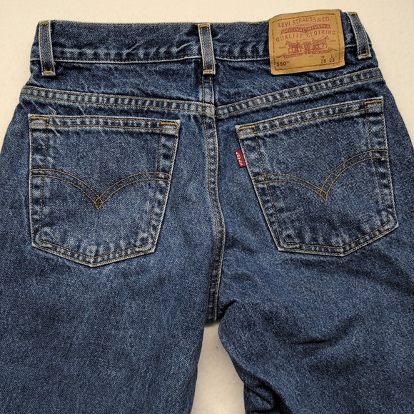 Levi's Other - Vintage 2000 Levi's 550 Husky Relaxed Fit Red Tab‎ Denim Blue Jeans